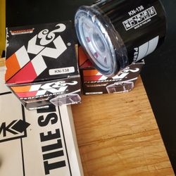 (2)  K&N  KN-138 oil Filters