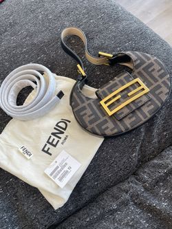 Fendi Mini Cookie - FF fabric mini bag