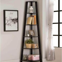 New ❣️5 Tier  Corner Shelf  Espresso Color