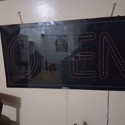 OPEN sign