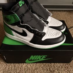 Nike Air Jordan 1 Retro High OG Black Lucky Green White DZ5485-031 Men's High T…