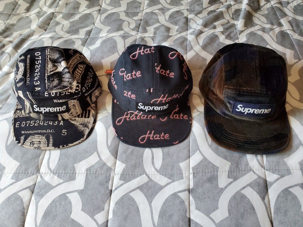 Supreme Supreme Supreme Camp Hats Like New!