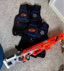 2-Nerf vests and raptor strike