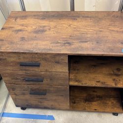Office Storage Console W/ Casters