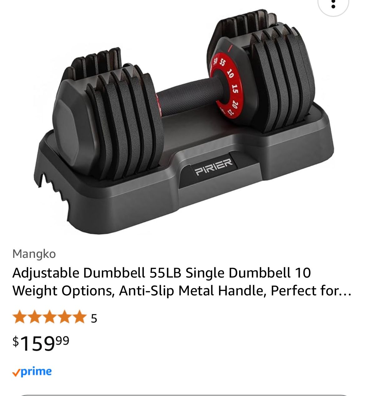Adjustable Dumbbell 55LB. Set Of TWO