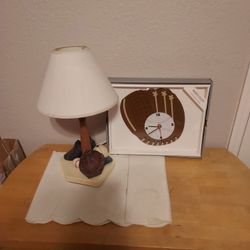 BRAND NEW BASEBALL LAMP AND BASEBALL CLOCK Great Christmas Gift 🎁 