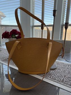 Louis Vuitton Saint Jacques M52269 Shopping EPI Yellow Shoulder Bag 11585