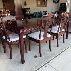 Rosewood Oriental Dining Table