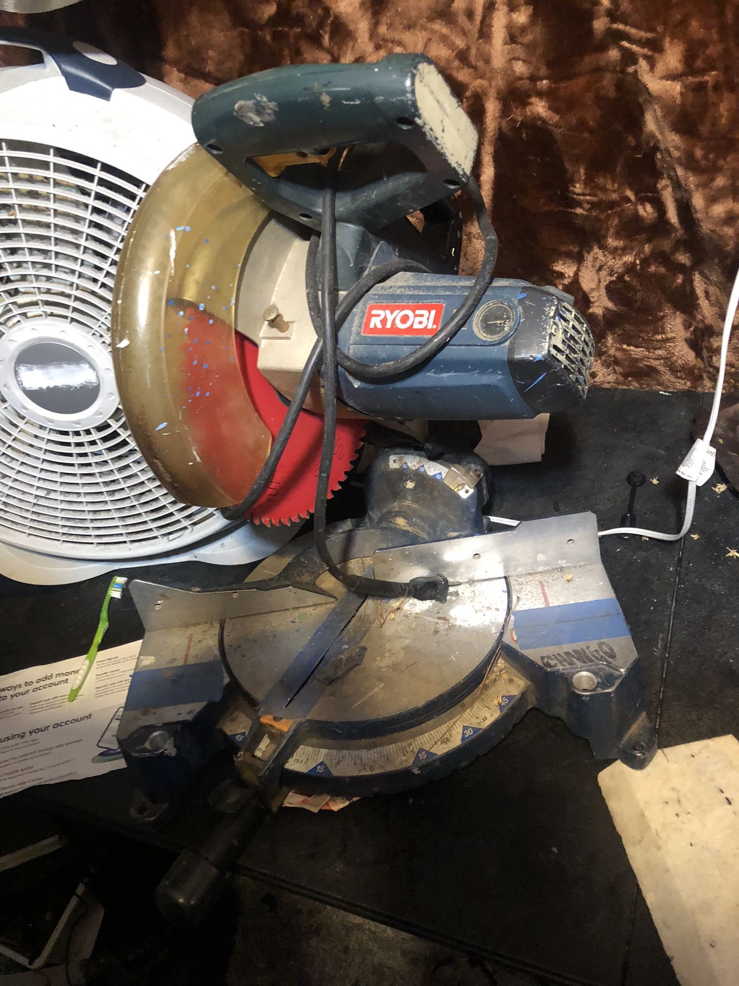 Ryobi ts1341 miter saw For 85$