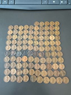 55 of the 1956 d wheat pennies