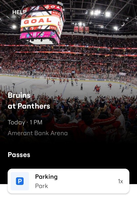 Florida Panthers Parking Pass