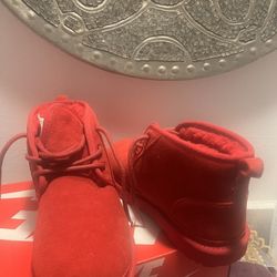 Red UGG boots