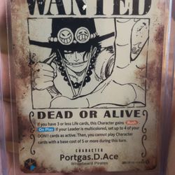 Namco One Piece CCG Portgas.D.Ace OP13-119 Carrying on His Will Character 7000