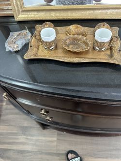 Coffee Cups And Tray For Decor