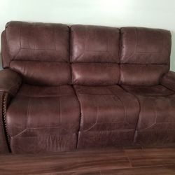 New Reclining Couch/sofa And Chair