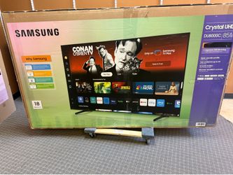 85 TV Samsung Smart 4K HGTV 120 Hz $55 down on Financing for deliveries six month warranty