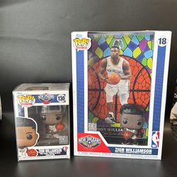 Zion Williamson Funko Pops (2)