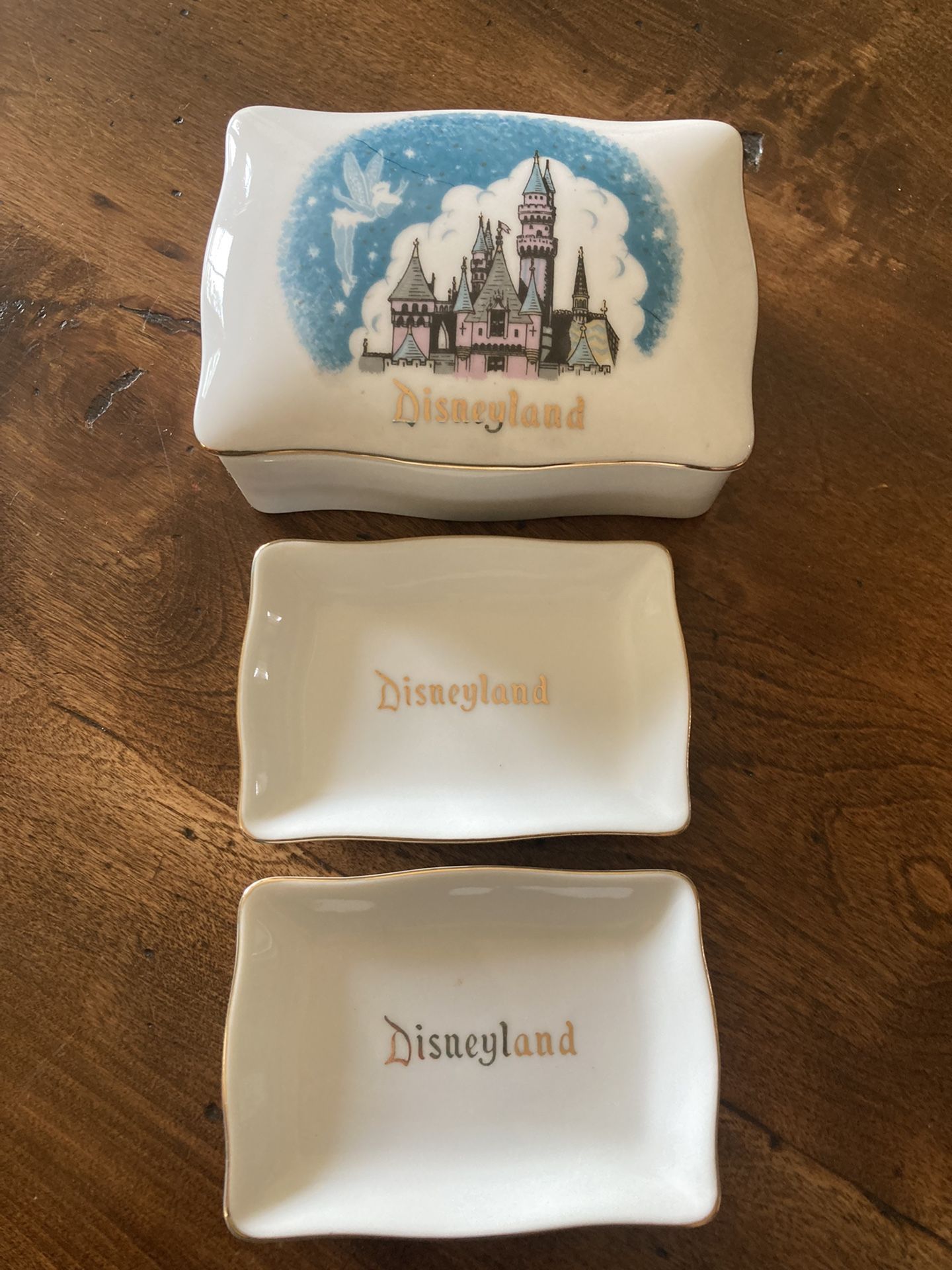 Vintage Disneyland Trinket Porcelain Box