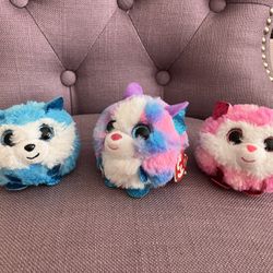 Set of 3 TyPuffies 