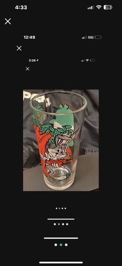 Bugs Bunny Elmer Fudd 1976 Pepsi Glass Carrots In Shotgun
