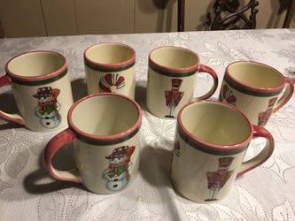 CHRISTMAS mugs - Set of 6