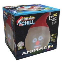 ANIMAT3D Inflatable Mr. Chill Talking Animated Inflatable Snowman with Built in Projector & Speaker Plug'n Play