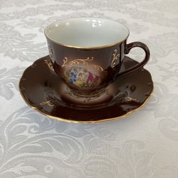 Haas-Czjzek Tea Cup & Saucer Made In Czech Republic