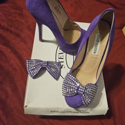 Purple Swade Heels Steve Madden Size 7