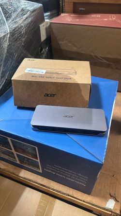 Acer USB Type-C Gen 1 Dock | 2 x HDMI 2.0 Ports | 1 x Display Port | 3 x USB 3.1