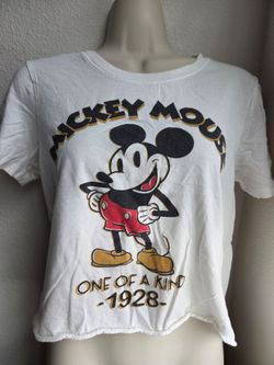 Mickey Mouse Graphic Crop T-Shirt