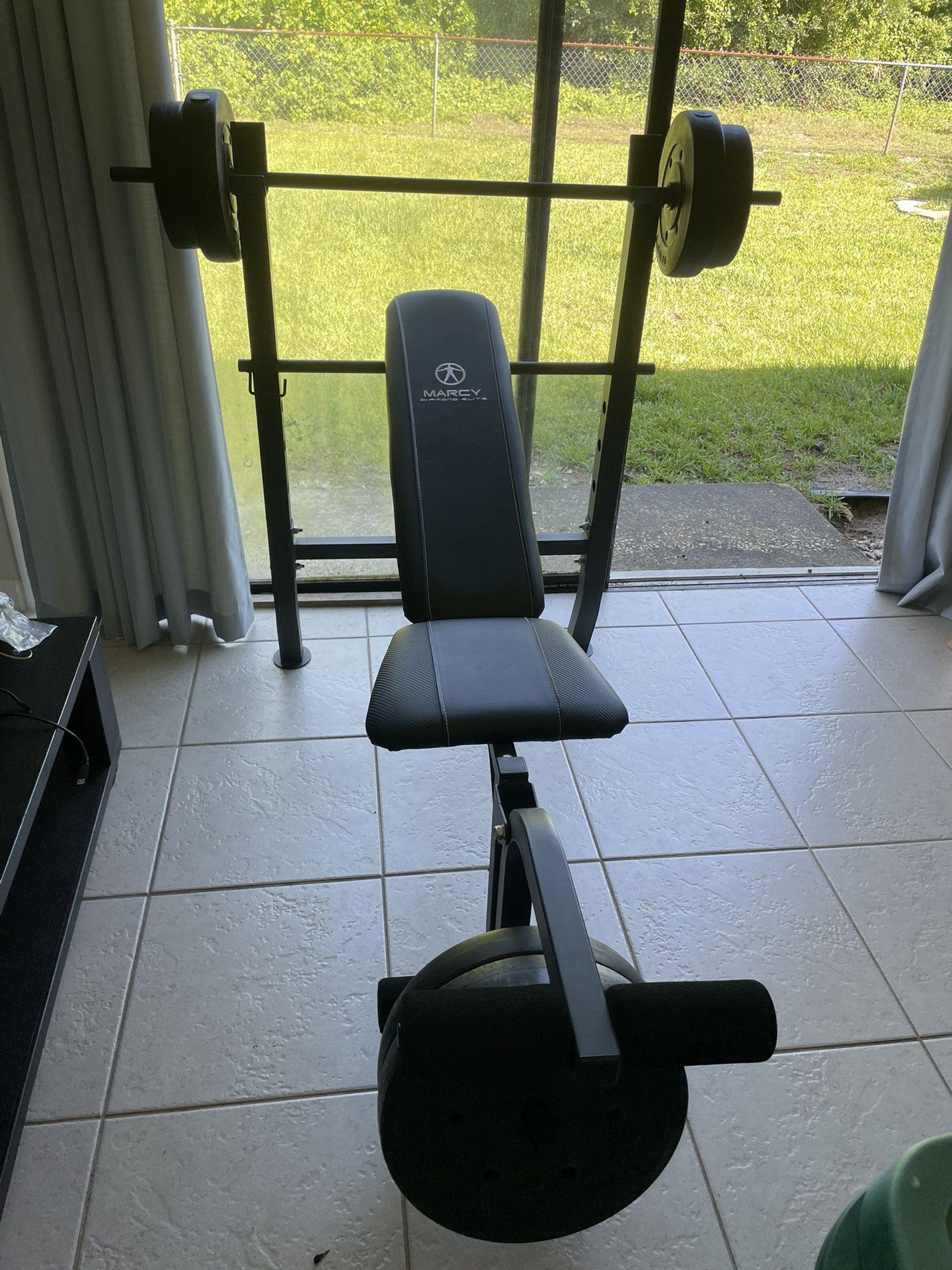 Work Out Bench And Weights