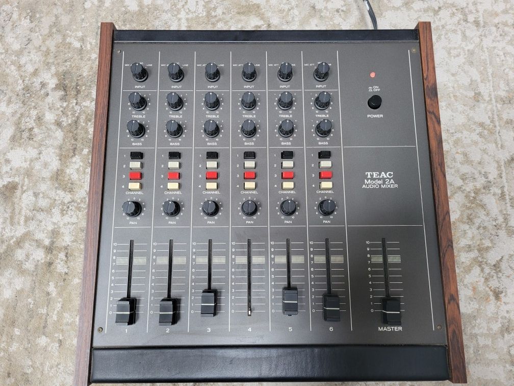 Vintage TEAC Model 2A 6 Channel Audio Mixer
