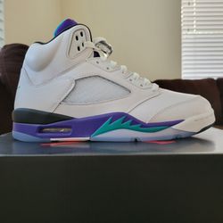 Air Jordan 5 Grape Retro OG (2025) ✅️ Size 9.5 Men's 🆕️ DS, Brand New, 💯% Guaranteed Authentic🤙🏽 Nike AJ5 V 🔥🔥🔥