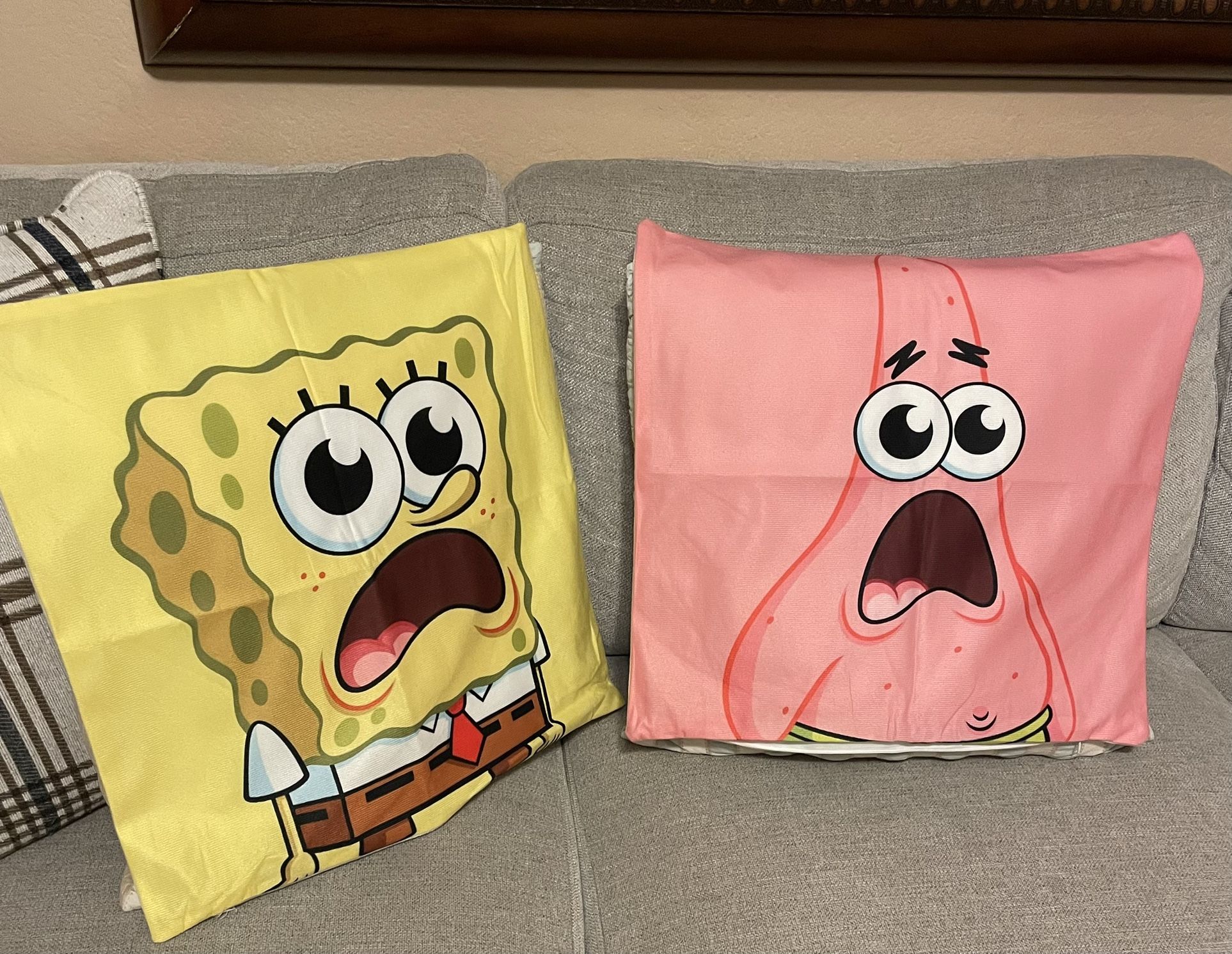 SpongeBob SquarePants & Patrick Square Pillow Cases