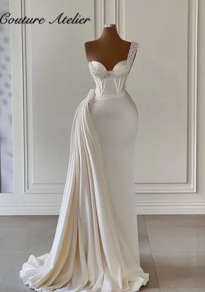 Stunning Ivory Custom Wedding Dress