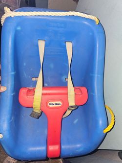 Little tikes 2-in-1 snug 'n secure  blue and red  outdoor swing