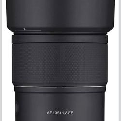 Samyang 135mm F1.8 Full Frame Lens for Sony E mount Mirrorless Cameras & Samyang Lens Station
