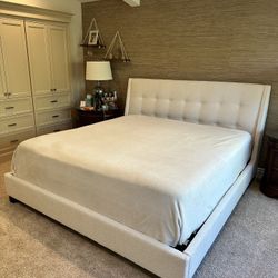 New Boucle Fabric Bed