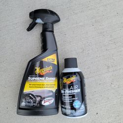 Meguiar's Supreme Shine Protectant & Air Refresher Bundle