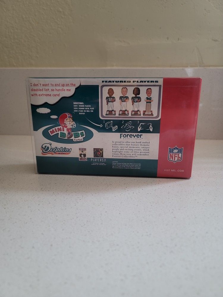 Miami Dolphins Bobble Head Figures