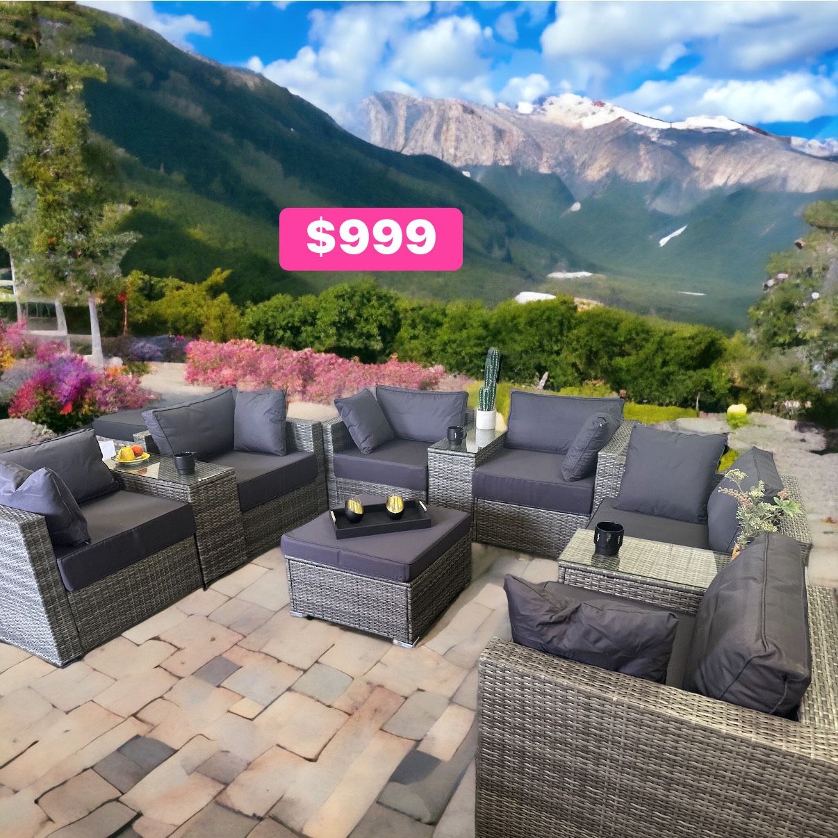 New Inbox Patio Set With Cushions (we Finance And Deliver)
