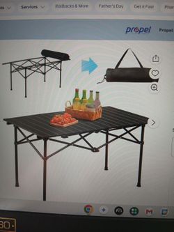 Huge foldable lightweigh camping table