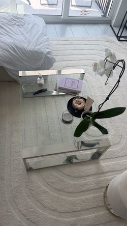 Glass and Chrome Coffee Table