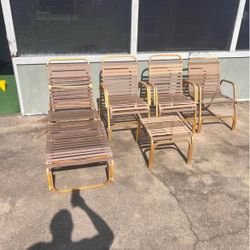 5 piece Vintage Patio Chair Set 