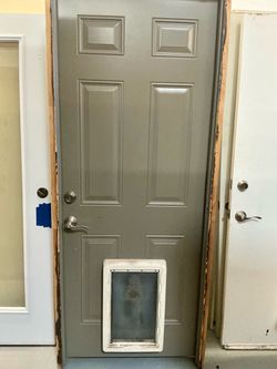 Six panel exterior door
