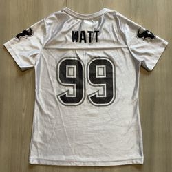 Houston Texans JJ Watt Girls Jersey White Glitter NFL Team Apparel  Youth XL 