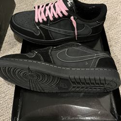 Travis Scott Jordan 1 Low Phantom Black