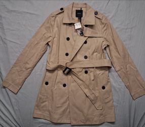Forever 21 Womens Khaki Trench Coat