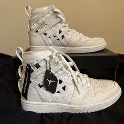 Air Jordan 1 Cargo - White/Black - Metallic Silver