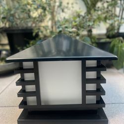 Japanese Outdoor Garden Post Column Lantern Lamp